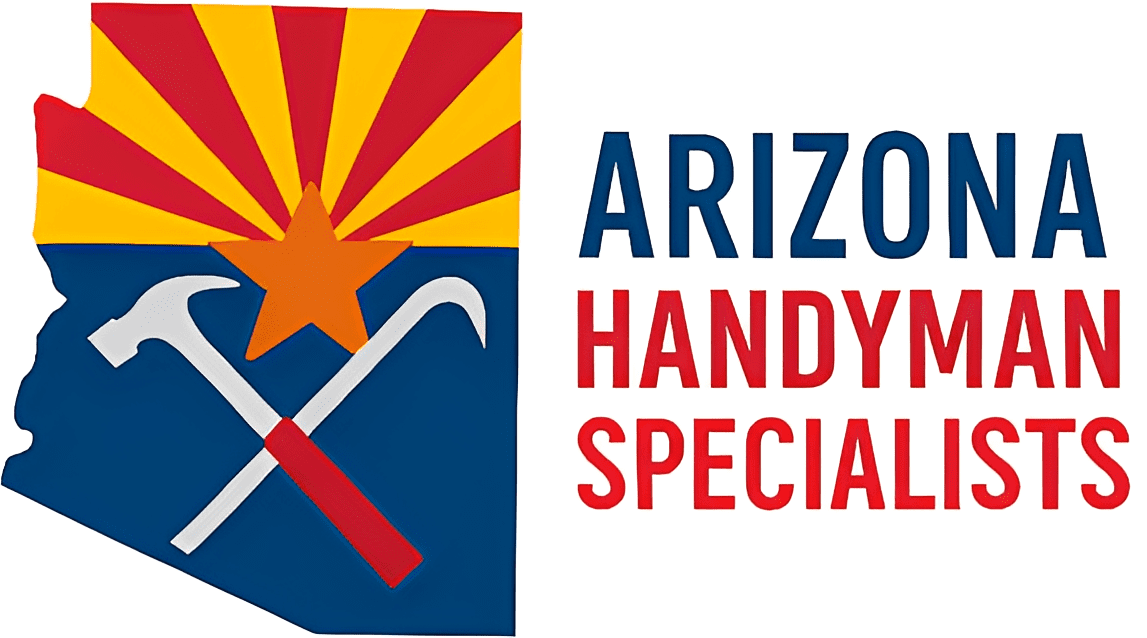 Arizona Handyman Specialists logo with tools.